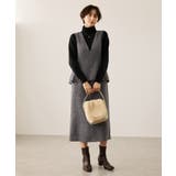 【新色追加】レイヤード風ペプラムジャンパースカート | ROPE' PICNIC | 詳細画像19