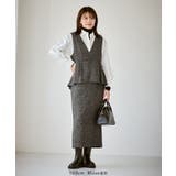 【新色追加】レイヤード風ペプラムジャンパースカート | ROPE' PICNIC | 詳細画像26