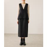 【新色追加】レイヤード風ペプラムジャンパースカート | ROPE' PICNIC | 詳細画像27