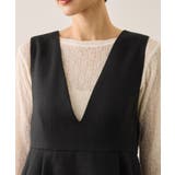 【新色追加】レイヤード風ペプラムジャンパースカート | ROPE' PICNIC | 詳細画像30