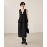 【新色追加】レイヤード風ペプラムジャンパースカート | ROPE' PICNIC | 詳細画像4