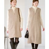 キーネックツイードジャンパースカート ワンピース/着丈が選べる | ROPE' PICNIC | 詳細画像1 