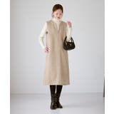 キーネックツイードジャンパースカート ワンピース/着丈が選べる | ROPE' PICNIC | 詳細画像12 