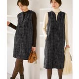 キーネックツイードジャンパースカート ワンピース/着丈が選べる | ROPE' PICNIC | 詳細画像14 