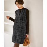 キーネックツイードジャンパースカート ワンピース/着丈が選べる | ROPE' PICNIC | 詳細画像18 