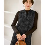 キーネックツイードジャンパースカート ワンピース/着丈が選べる | ROPE' PICNIC | 詳細画像19 