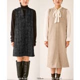 キーネックツイードジャンパースカート ワンピース/着丈が選べる | ROPE' PICNIC | 詳細画像30 