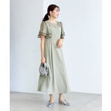 【Mon E’toile/モンエトワール】フレア袖ビスチェデザインワンピース | ROPE' PICNIC | 詳細画像6 