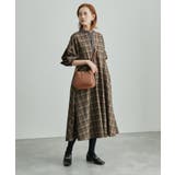 【WEB限定】配色バンドカラーチェックシャツワンピース | ROPE' PICNIC | 詳細画像14 