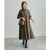 【WEB限定】配色バンドカラーチェックシャツワンピース | ROPE' PICNIC | 詳細画像15 
