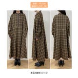 【WEB限定】配色バンドカラーチェックシャツワンピース | ROPE' PICNIC | 詳細画像22 
