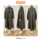 【WEB限定】配色バンドカラーチェックシャツワンピース | ROPE' PICNIC | 詳細画像25 