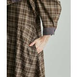 【WEB限定】配色バンドカラーチェックシャツワンピース | ROPE' PICNIC | 詳細画像7 