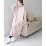 ピンク系(65) | 【WEB限定】バックボタンリラックスニットワンピース | ROPE' PICNIC