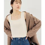 スクエアネックニットタンクトップ | ROPE' PICNIC | 詳細画像12 