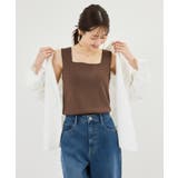 スクエアネックニットタンクトップ | ROPE' PICNIC | 詳細画像21 