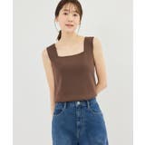 スクエアネックニットタンクトップ | ROPE' PICNIC | 詳細画像24 