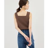 スクエアネックニットタンクトップ | ROPE' PICNIC | 詳細画像25 