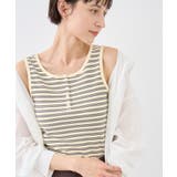 マルチボーダーヘンリーネックタンクトップ | ROPE' PICNIC | 詳細画像6
