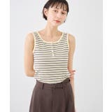 マルチボーダーヘンリーネックタンクトップ | ROPE' PICNIC | 詳細画像7