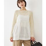 お着軽シャツシリーズ シアーレイヤードキャミソールブラウス/接触冷感・通気性 | ROPE' PICNIC | 詳細画像20 