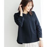 ネイビー(40) | 【360°ウルトラストレッチ】セットアップ対応/フロントホックブラウス | ROPE' PICNIC