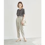 【WEB限定カラー:ベージュ,ピンク】ボウタイフウタックハーフスリーブ | ROPE' PICNIC | 詳細画像14