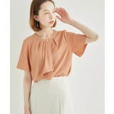 ピンク(63) | 【WEB限定カラー:ベージュ,ピンク】ボウタイフウタックハーフスリーブ | ROPE' PICNIC