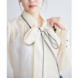 2WAY/配色リボンブラウス | ROPE' PICNIC | 詳細画像6 