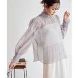 ラベンダー(52) | 2WAY/配色リボンブラウス | ROPE' PICNIC