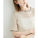 ホワイト系(11) | ドットシアーブラウス | ROPE' PICNIC