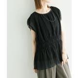 ブラック(01) | シャーリングドットブラウス | ROPE' PICNIC
