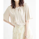 ベージュ(27) | ボウタイハーフスリーブブラウス | ROPE' PICNIC