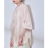 ピンク(63) | 着丈が選べるバンドカラー無地シアーシャツ | ROPE' PICNIC