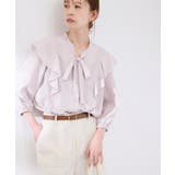 ラッフルリボンデザインシャツ | ROPE' PICNIC | 詳細画像1 