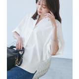 【UVカット・接触冷感・イージーケア】スキッパーシャツブラウス | ROPE' PICNIC | 詳細画像13