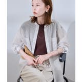 着丈が選べるバンドカラーストライプシアーシャツ | ROPE' PICNIC | 詳細画像17 