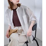 着丈が選べるバンドカラーストライプシアーシャツ | ROPE' PICNIC | 詳細画像18 