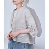 着丈が選べるバンドカラーストライプシアーシャツ | ROPE' PICNIC | 詳細画像9 