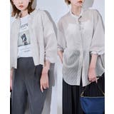 ライトグレー(08) | 着丈が選べるバンドカラーストライプシアーシャツ | ROPE' PICNIC