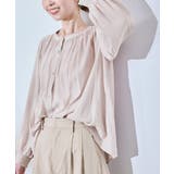 ピンク(63) | 割繊ギャザーブラウス | ROPE' PICNIC