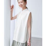 【UVカット・接触冷感・イージーケア】バンドカラーノースリーブシャツ/通勤対応 | ROPE' PICNIC | 詳細画像10 