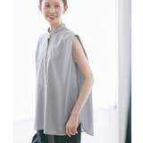 【UVカット・接触冷感・イージーケア】バンドカラーノースリーブシャツ/通勤対応 | ROPE' PICNIC | 詳細画像13 