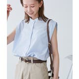 【UVカット・接触冷感・イージーケア】バンドカラーノースリーブシャツ/通勤対応 | ROPE' PICNIC | 詳細画像18 