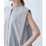 【UVカット・接触冷感・イージーケア】バンドカラーノースリーブシャツ/通勤対応 | ROPE' PICNIC | 詳細画像27 