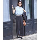 【UVカット・接触冷感・イージーケア】バンドカラーノースリーブシャツ/通勤対応 | ROPE' PICNIC | 詳細画像3 