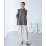 【UVカット・接触冷感・イージーケア】バンドカラーノースリーブシャツ/通勤対応 | ROPE' PICNIC | 詳細画像6 