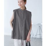 【UVカット・接触冷感・イージーケア】バンドカラーノースリーブシャツ/通勤対応 | ROPE' PICNIC | 詳細画像7 