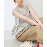 グレー(07) | 小花柄ティアードゼロスリーブブラウス | ROPE' PICNIC