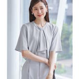 メタルパーツフロントフリルタイブラウス/通勤対応 | ROPE' PICNIC | 詳細画像18 